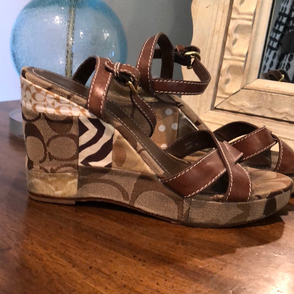 Coach wedge heels